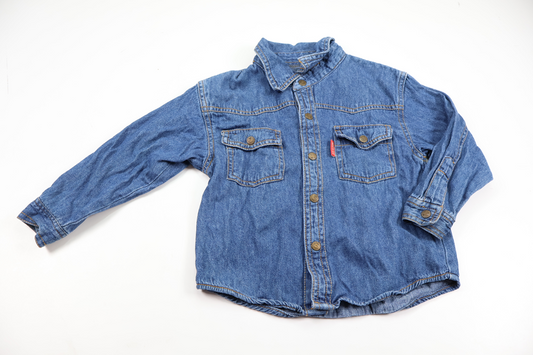 Jeansskjorte fra Frisco Kid - Størrelse 86 - Denim
