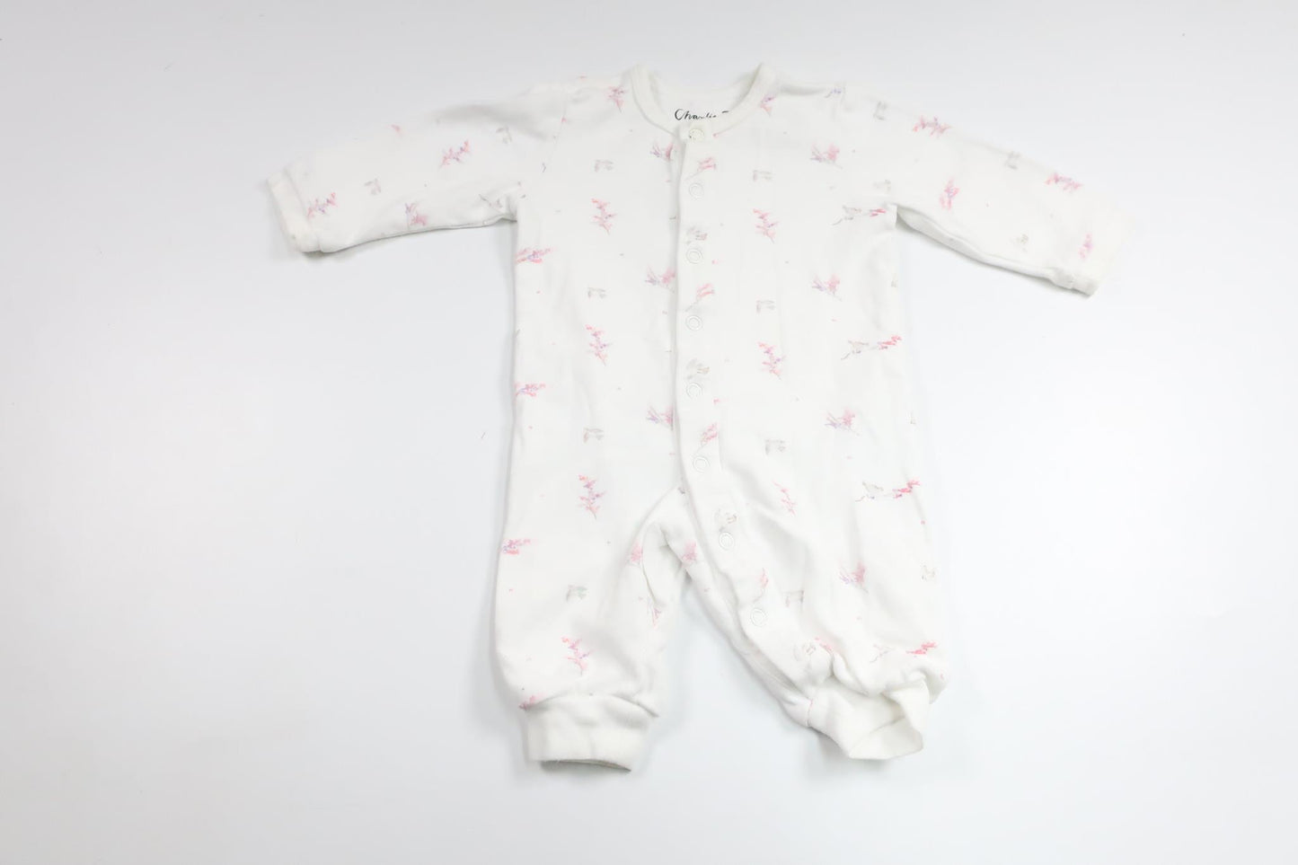 Pyjamas fra Charlie Tells - Størrelse 62/68 - Hvid