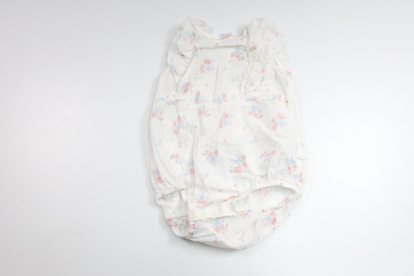 Blomsterbody fra H&M - Størrelse 68 - Hvid