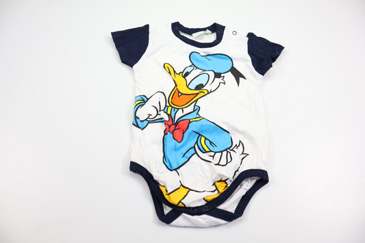 Body med Kalle Anka från Disney - Storlek 80 - Vit