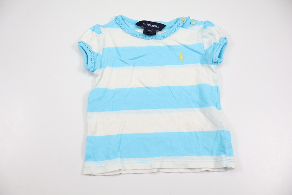 Stribet trøje fra Ralph Lauren - Størrelse 74 - Blå