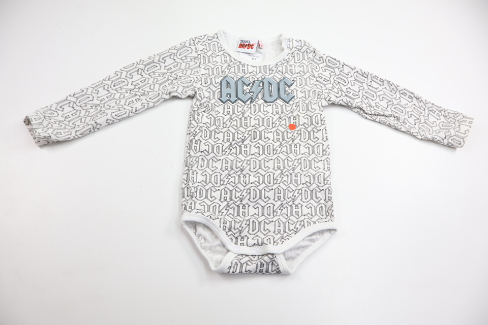 Body från ACDC - Storlek 86 - Vit