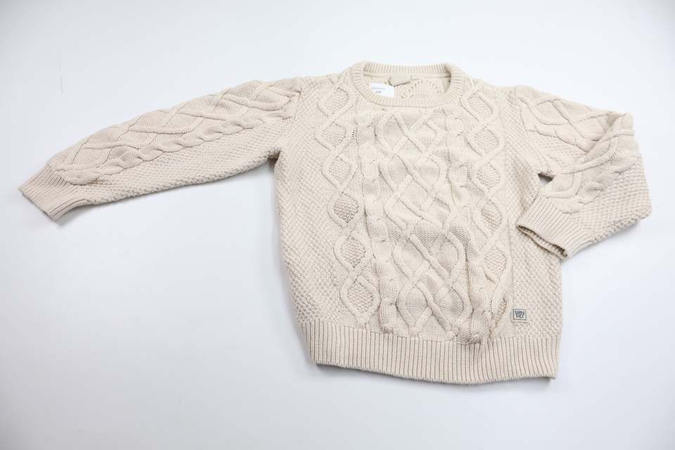 Stickad tröja från SRNHLT - Storlek 122/128 - Beige