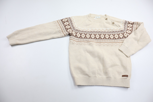 Stickad tröja från Newbie - Storlek 122/128 - Beige
