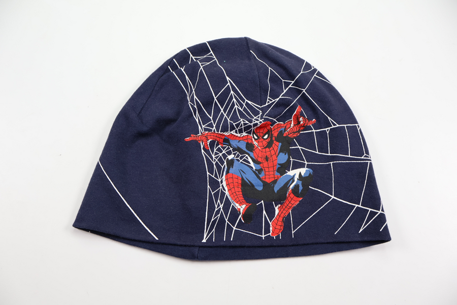 Hue med Spiderman fra H&M - Størrelse 110/116 - Marineblå