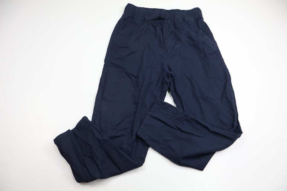 Byxor i linnemix från H&M - Storlek 140 - Marinblå