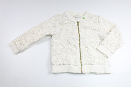 Cardigan med blonder fra Lindex - Størrelse 92 - Hvid
