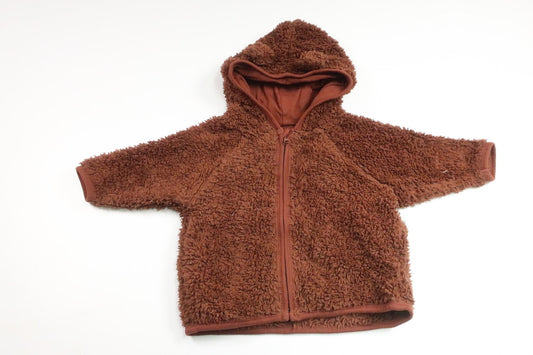 Teddy hættetrøje fra My Wear Baby - Størrelse 74 - Brun