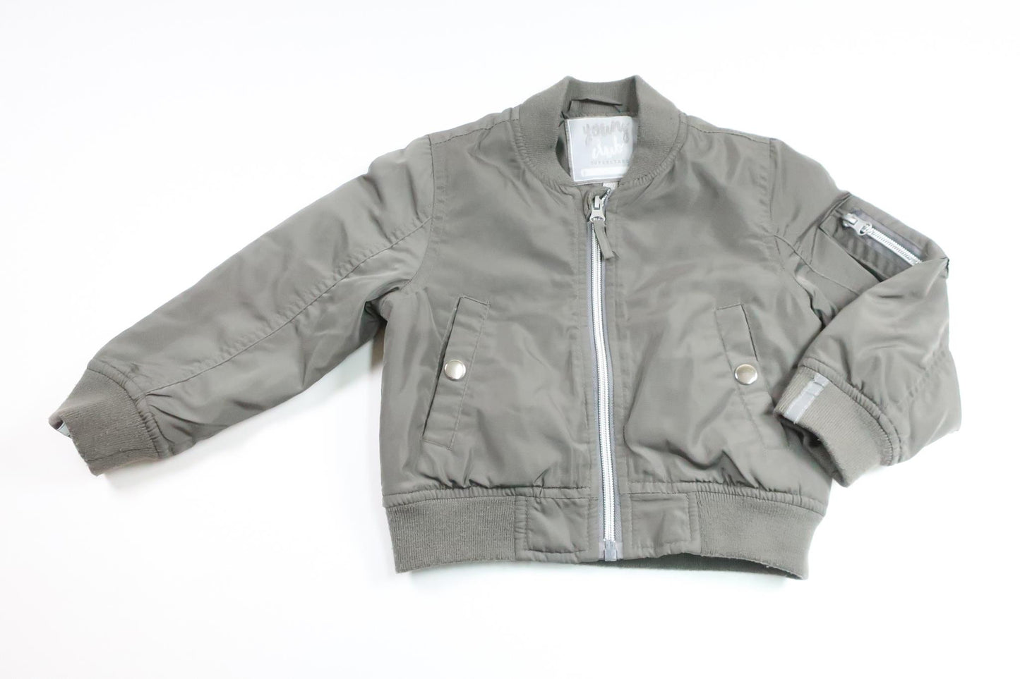 Bomberjakke fra Young Club - Størrelse 86/92 - Grå