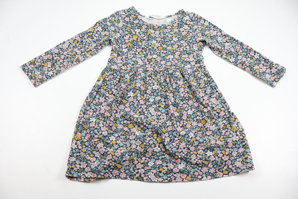 Blomsterkjole fra H&M - Størrelse 92 - Blå