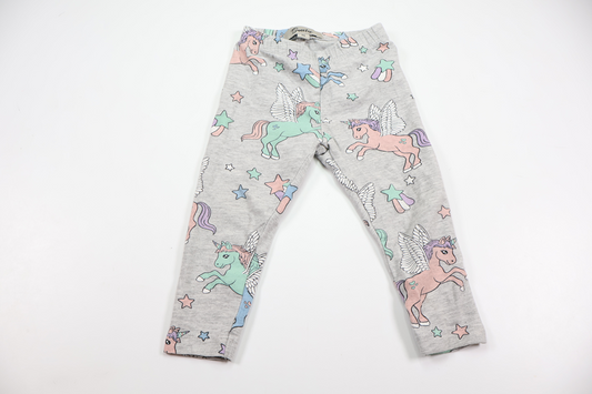 Leggings med enhjørninger fra Sweetie - Størrelse 80 - Grå