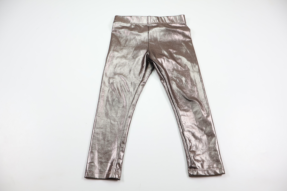 Metalliserede bukser fra H&M - Størrelse 92 - Grå