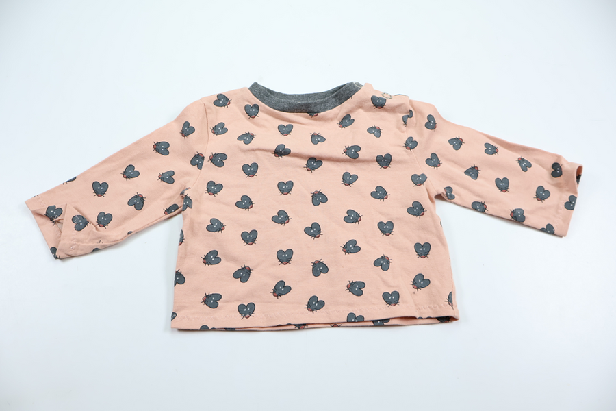 Bluse fra Hjemmesyet - Størrelse 56/62 - Rosa