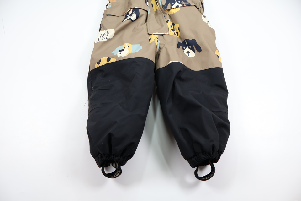 Vinterheldragt med hunde fra FIX by Lindex - Størrelse 92 - Beige