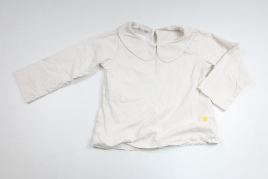 Trøje med krave fra Zara - Størrelse 110 - Hvid