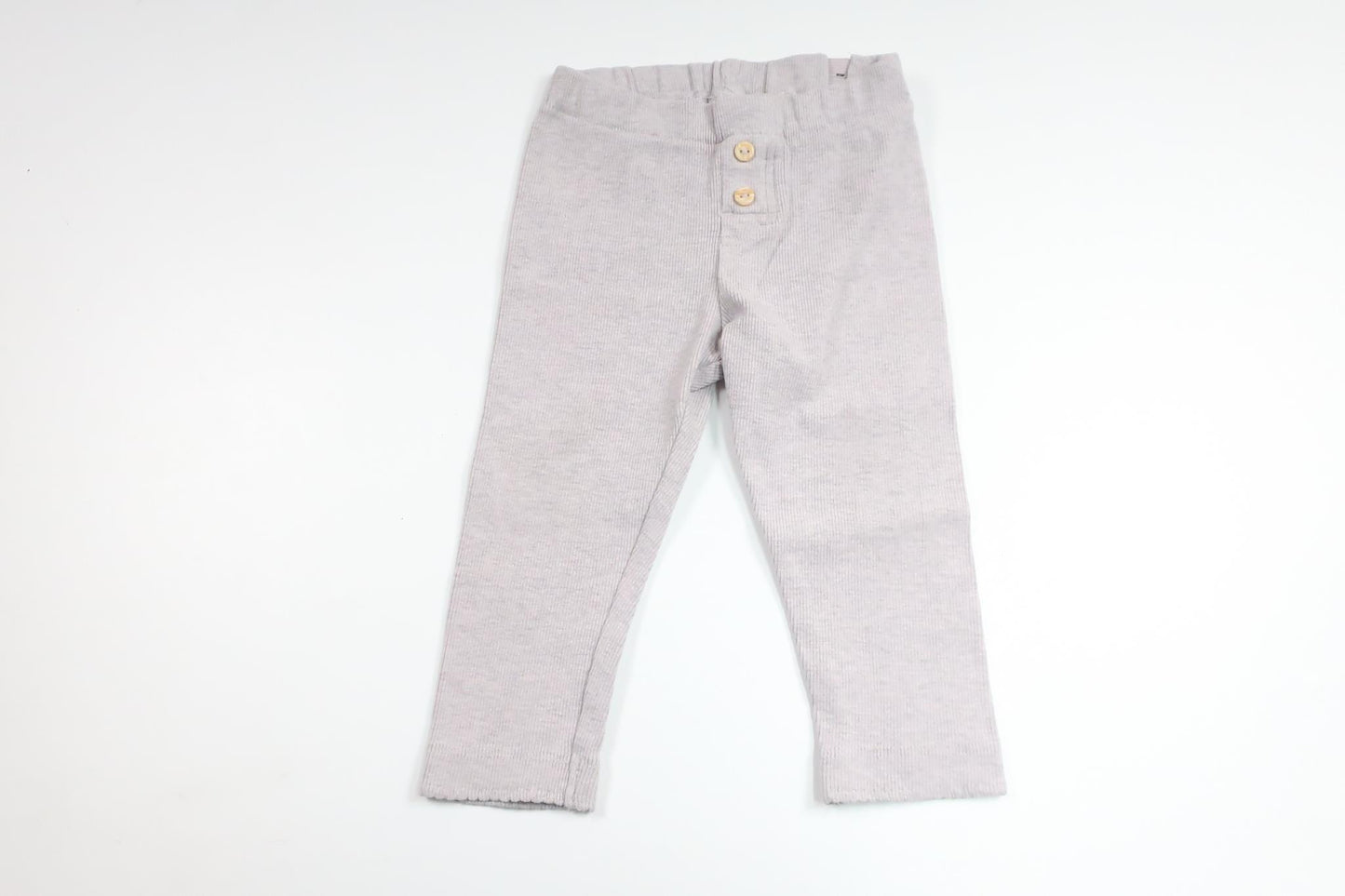 Ribbede bukser fra H&M - Størrelse 74/80 - Grå