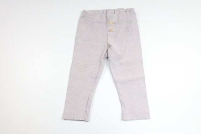 Ribbede bukser fra H&M - Størrelse 74/80 - Grå