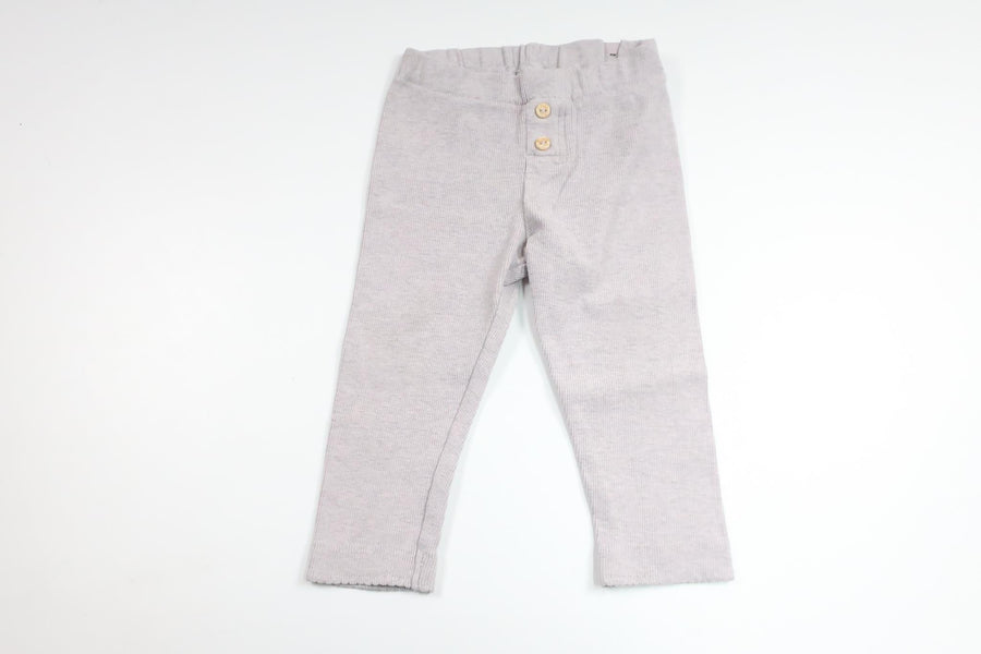 Ribbede bukser fra H&M - Størrelse 74/80 - Grå