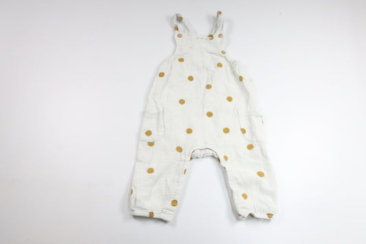 Prikket jumpsuit fra Minimarket - Størrelse 80 - Off-white