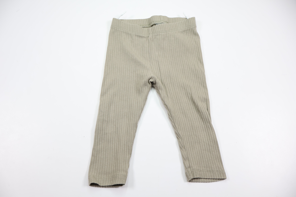 Ribbede bukser fra H&M - Størrelse 74 - Grøn