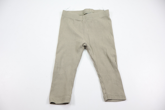 Ribbede bukser fra H&M - Størrelse 74 - Grøn