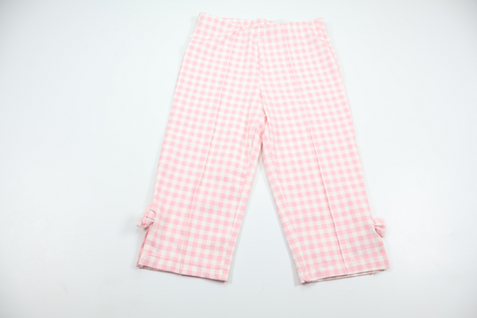 Korte ternede bukser fra H&M - Størrelse 122 - Rosa