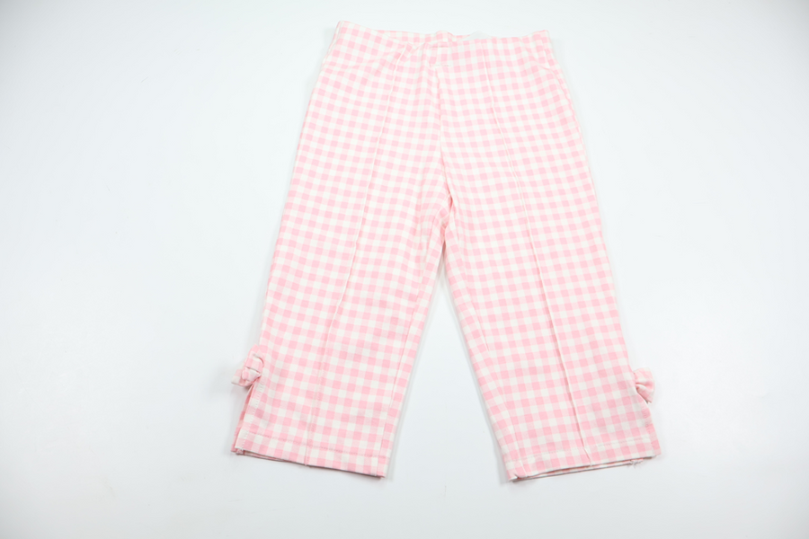Korte ternede bukser fra H&M - Størrelse 122 - Rosa
