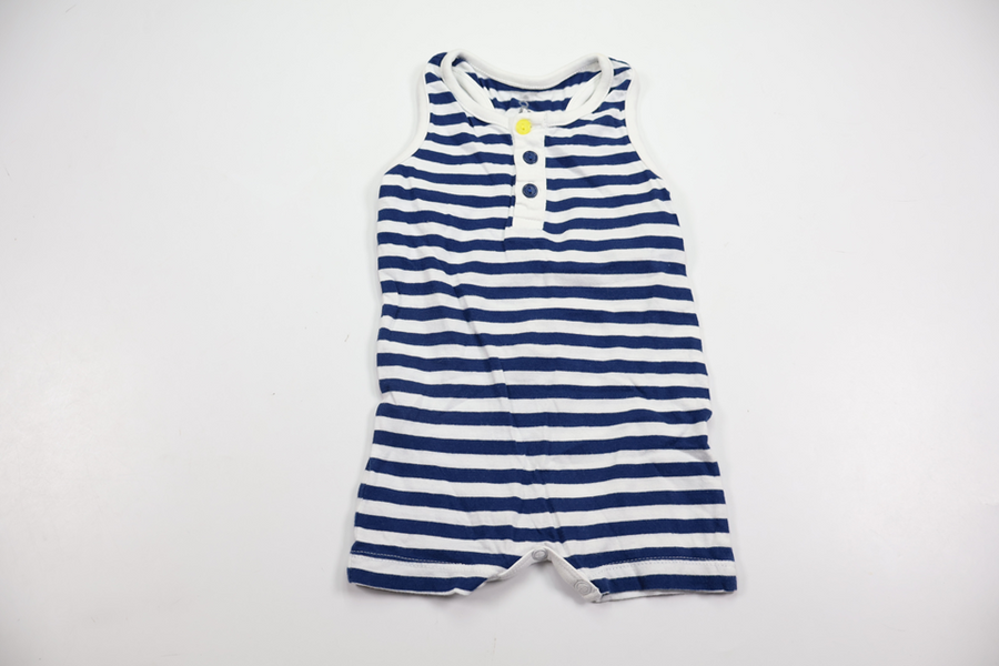 Stribet jumpsuit fra Åhléns - Størrelse 50/56 - Marineblå