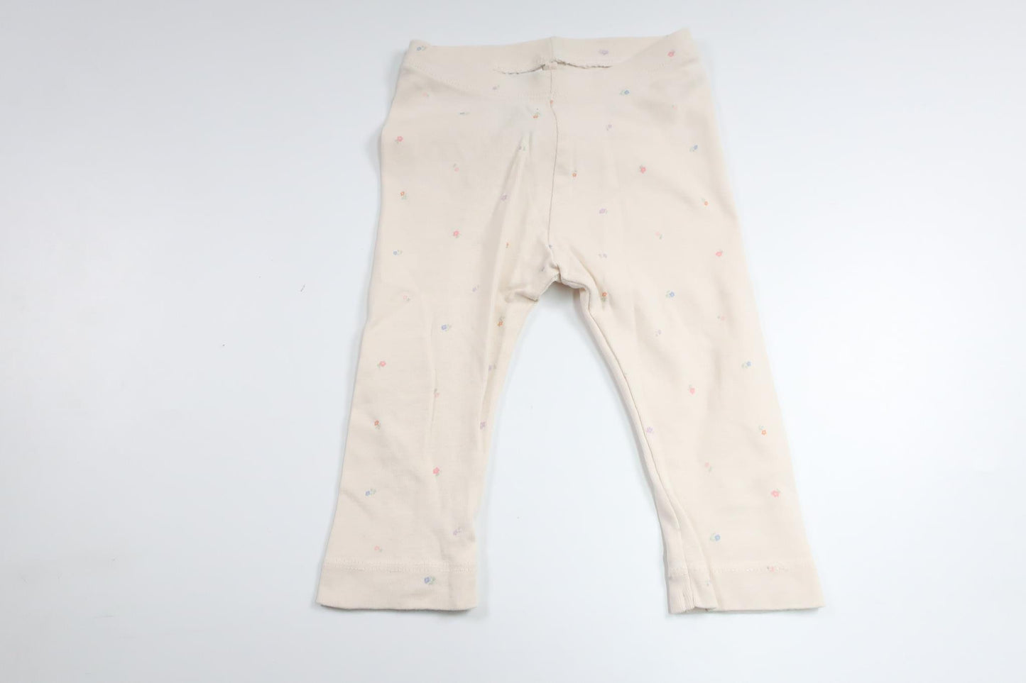 Bukser med blomster fra H&M - Størrelse 68/74 - Off-white