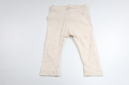 Bukser med blomster fra H&M - Størrelse 68/74 - Off-white