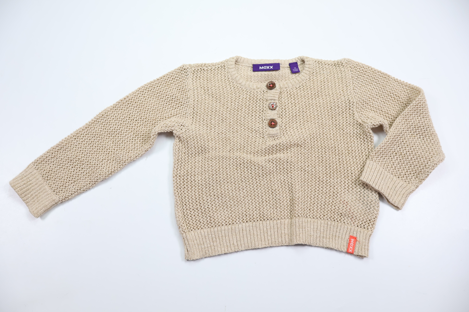 Strikket cardigan fra Mexx - Størrelse 74 - Beige