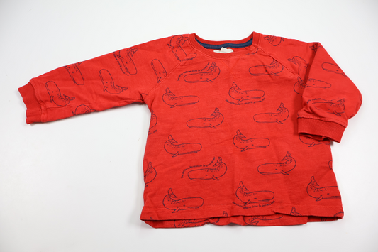 Sweatshirt fra Holly & Whyte - Størrelse 86 - Rød