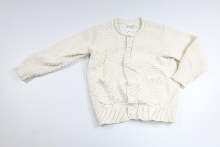 Strikket cardigan fra ICA I Love Eco - Størrelse 86 - Off-white
