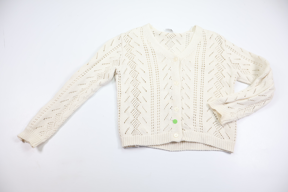 Strikket cardigan fra H&M - Størrelse 110/116 - Off-white