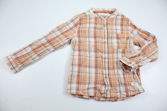 Ternet skjorte fra Newbie - Størrelse 104 - Beige