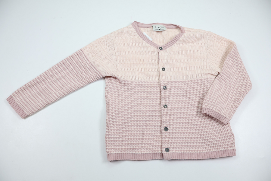 Strikket cardigan fra Fixoni - Størrelse 86/92 - Rosa