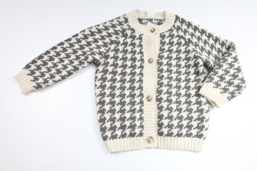 Strikket cardigan fra H&M - Størrelse 86 - Grå