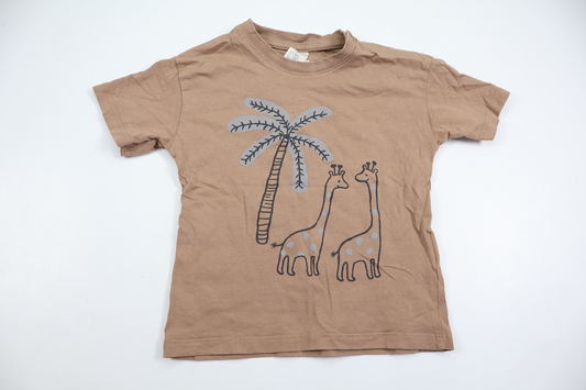 T-shirt fra H&M - Størrelse 92 - Brun