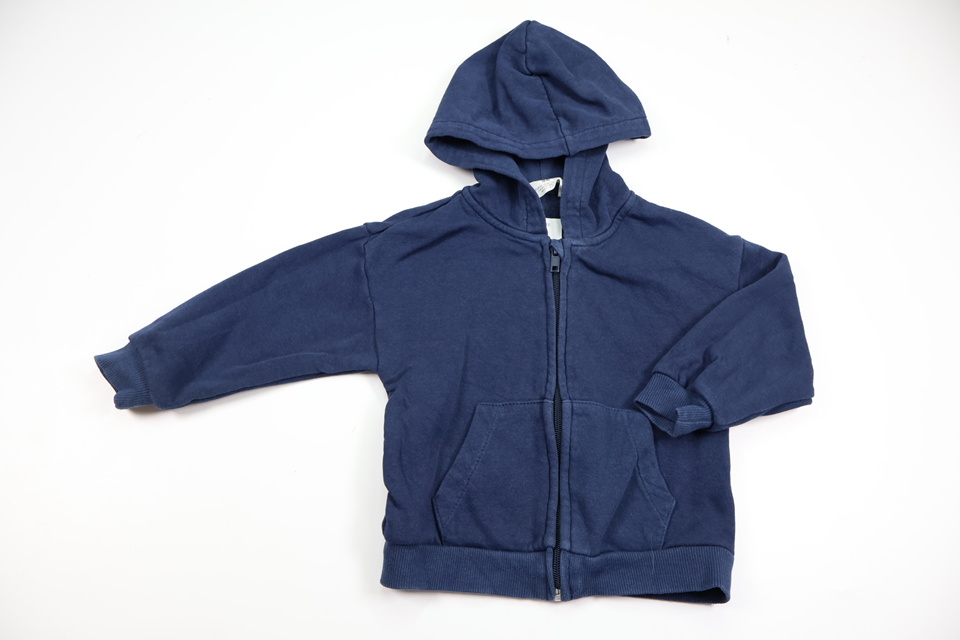 Hættejakke fra H&M - Størrelse 92 - Marineblå