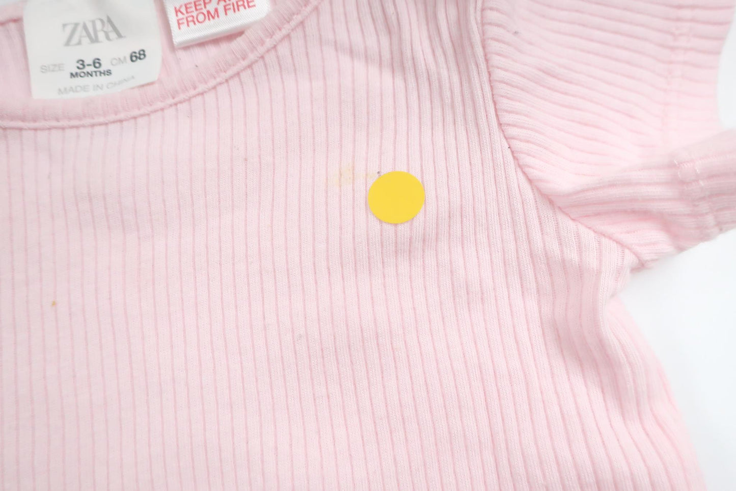 Bodysuit fra Zara - Størrelse 62/68 - Lyserød