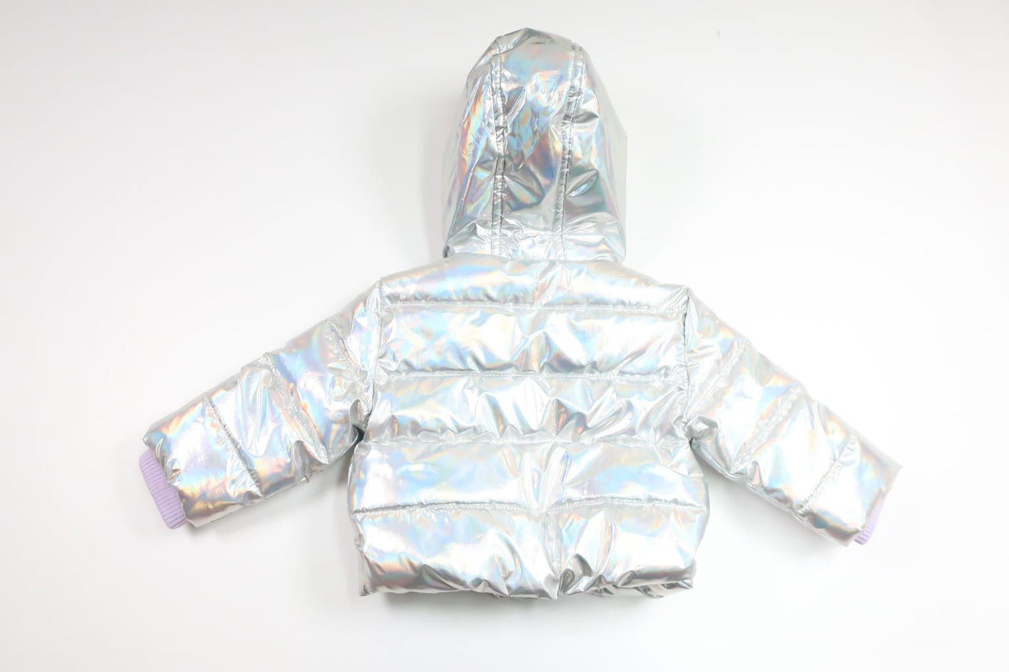 River Island Mini Metallic Vatteret Jakke - Størrelse 62/68 - Grå