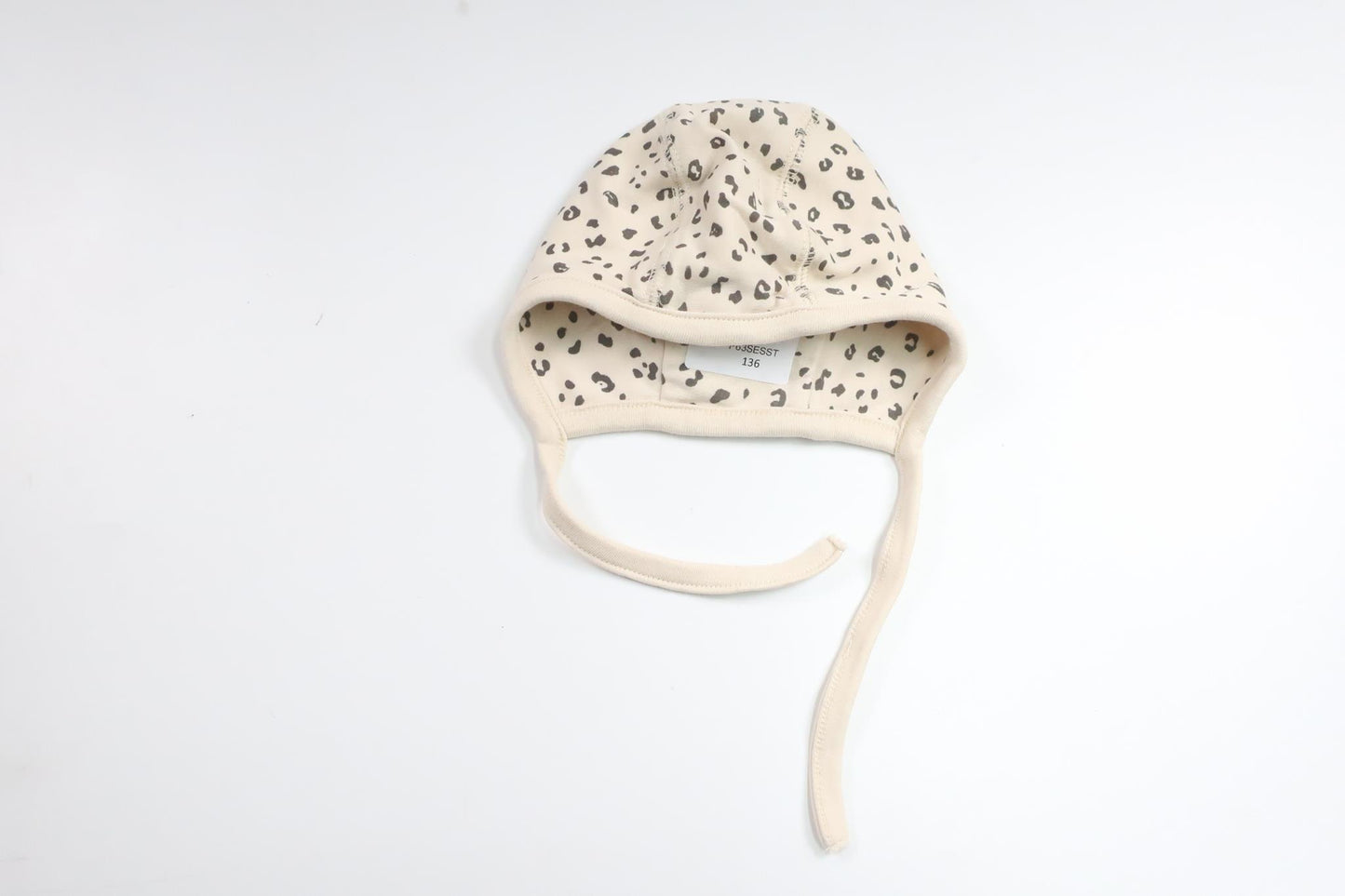 Leopardmønstret hjelmkasket fra Kappahl - Størrelse 38/40 - Beige