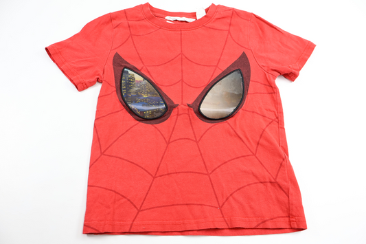 T-shirt med Spindelmannen från H&M - Storlek 110/116 - Röd