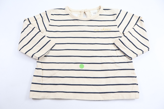 Randig tröja från H&M - Storlek 68 - Benvit