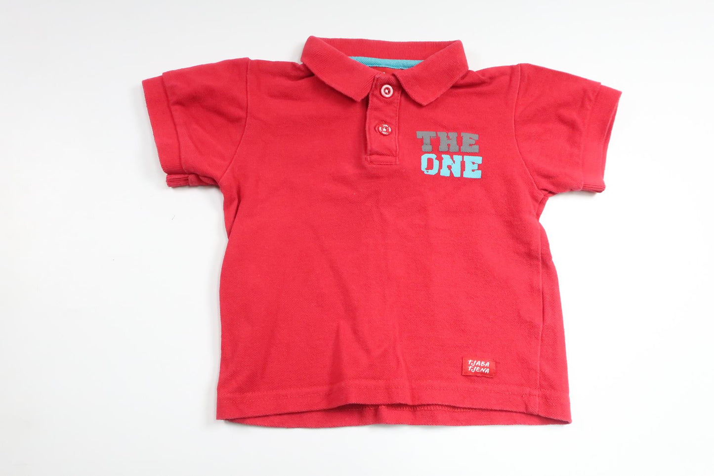 Poloshirt fra Tjaba Tjena - Størrelse 74/80 - Rød