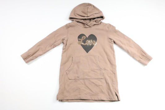 Sweatshirtkjole fra Uniq Mini - Størrelse 98/104 - Brun