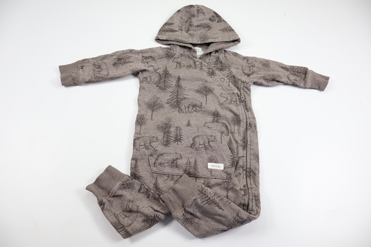 Jumpsuit/Overall fra Newbie - Størrelse 74 - Brun