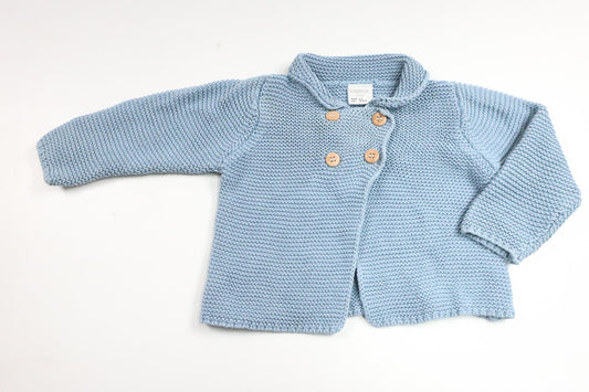 Strikket cardigan fra Lindex - Størrelse 62 - Blå