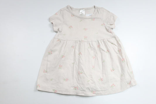 Blomsterkjole fra H&M - Størrelse 74 - Off-white