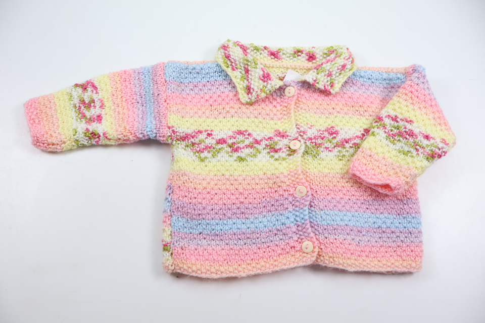 Cardigan fra Hemstickat - Størrelse 74/80 - Multi
